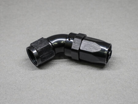 AN12 60 degree hose fitting black