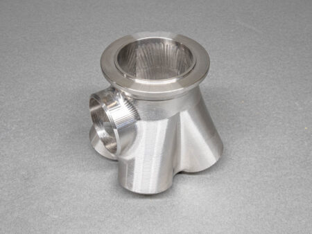 Billet merge collector 4-cyl v-band stainless