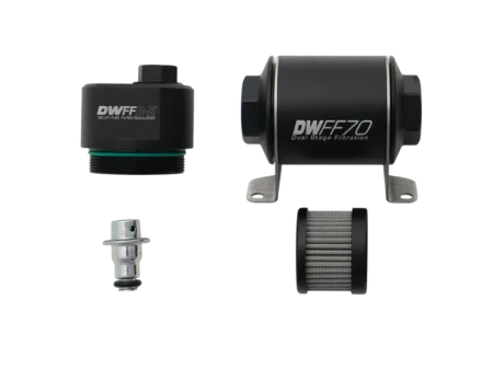 Deatschwerks DWFFR-X 70mm billet fuel filter regulator 10 micron